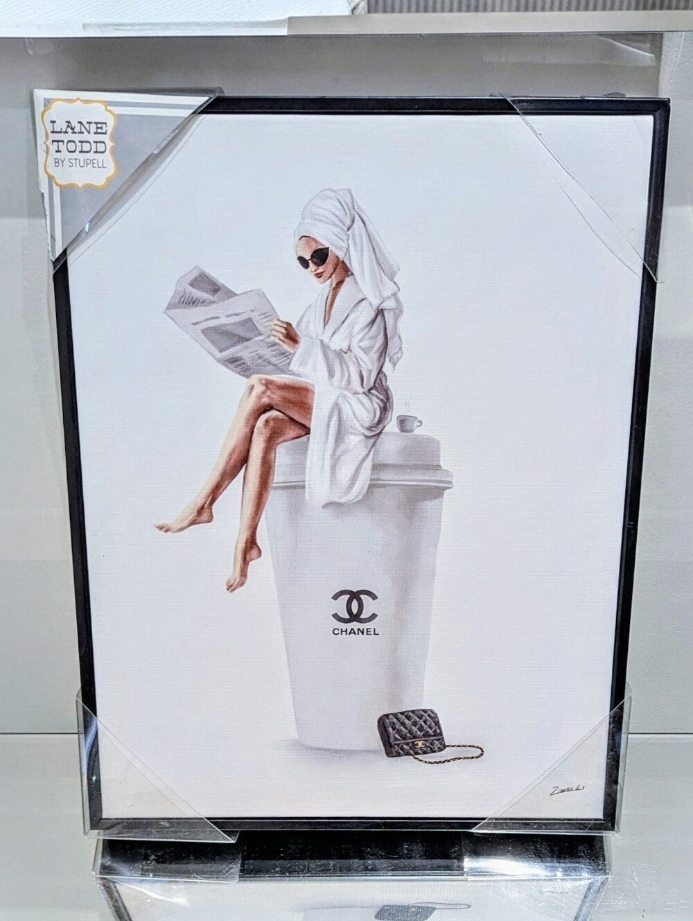 Luxe Chanel Coffee Canvas Art